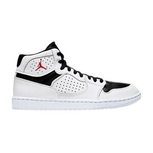 Air Jordan 1 Mid Black White Red Sneakers